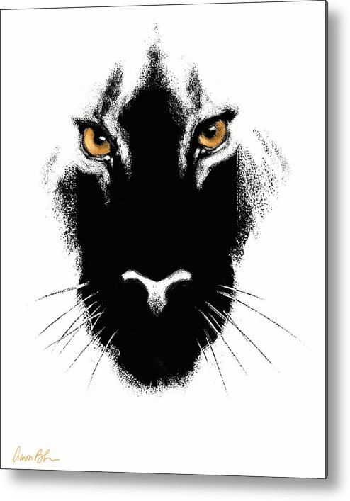 Cats Metal Print featuring the digital art Cat's Eyes by Aaron Blaise