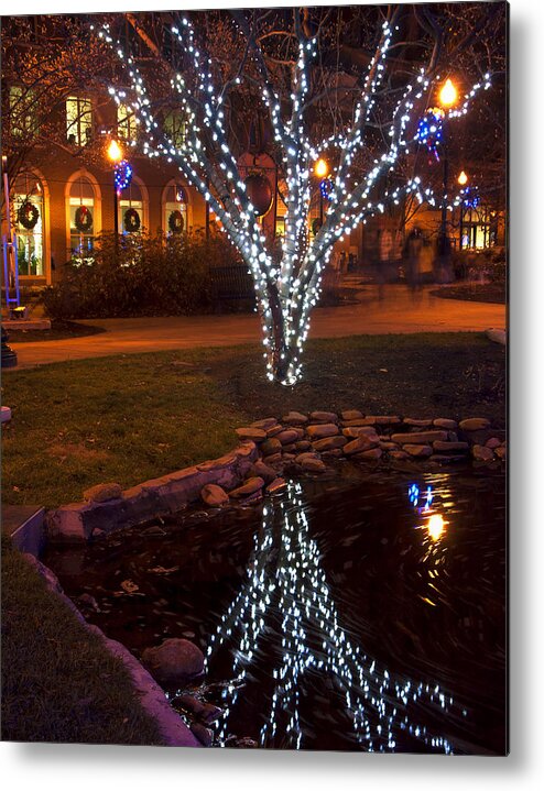 Christmas Metal Print featuring the photograph Christmas Reflections by Carol Erikson