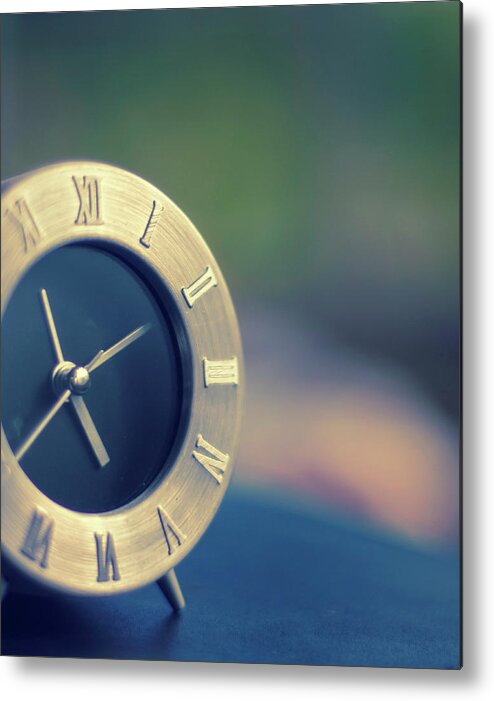 Clock Hand Metal Print featuring the photograph Clock by Jill Ferry Photography