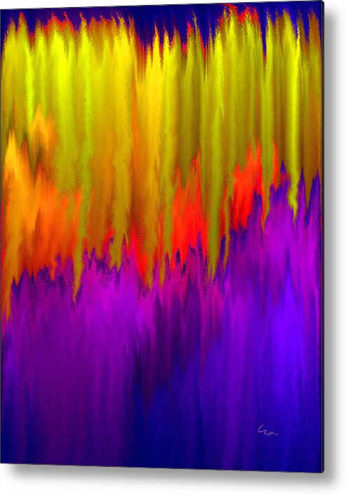 Consciousness Rising Metal Print featuring the mixed media Consciousness Rising by Carl Hunter