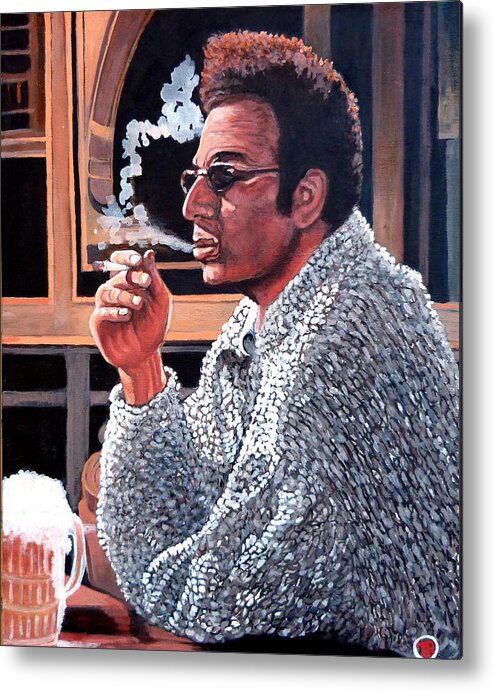 Kramer Metal Print featuring the painting Cosmo Kramer by Tom Roderick