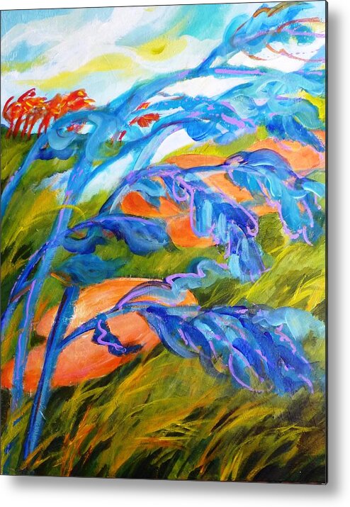 Windy Metal Print featuring the painting Count the Wind by Betty M M Wong