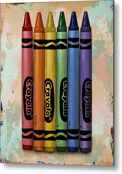Crayola Metal Print featuring the painting Crayola by David Palmer