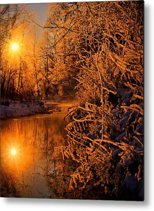 2010 Metal Print featuring the photograph Crystal Stream by Robert Charity