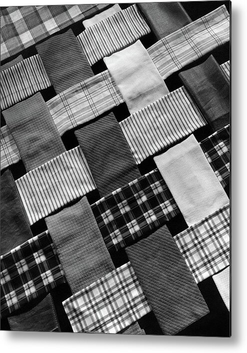 Home Accessories Metal Print featuring the photograph Curtain Swatches by Anton Bruehl & Fernand Bourges