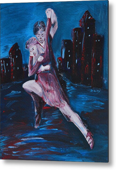 Dance Metal Print featuring the painting Dance The Night Away by Donna Blackhall