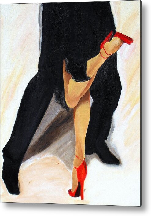 Tango Metal Print featuring the painting Dancing Legs II by Sheri Chakamian