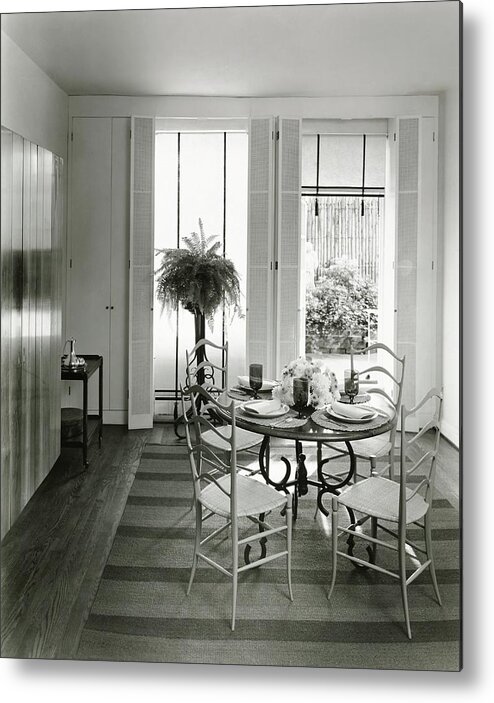 Indoors Metal Print featuring the photograph Dining Room by William Grigsby