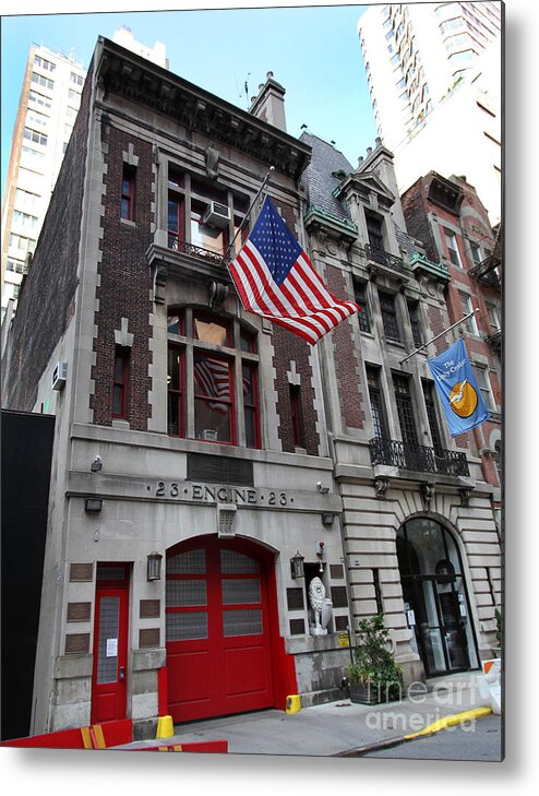 Fdny Metal Print featuring the photograph Engine Company 23 FDNY by Steven Spak