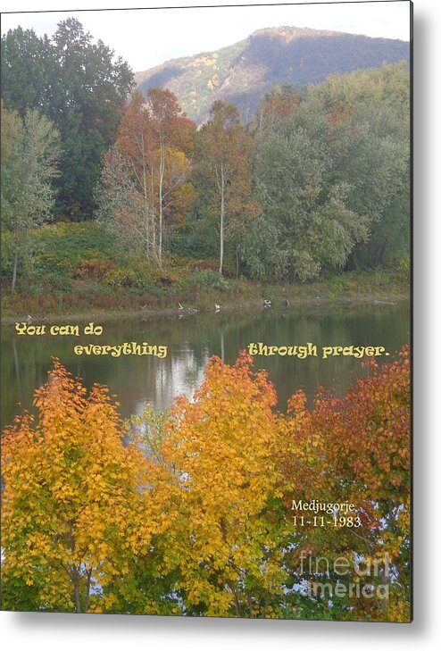 Keywords Autumn Metal Print featuring the photograph Everything With Prayer by Christina Verdgeline