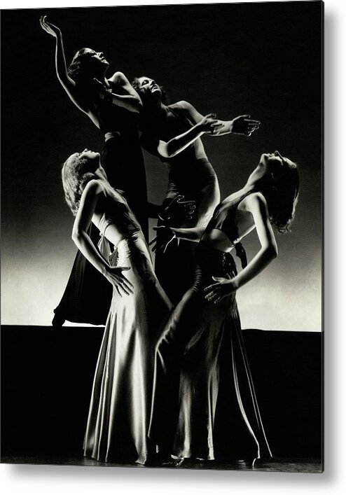 Beauty Metal Print featuring the photograph Four Dancers Of The Albertina Rasch Ballet Group by Edward Steichen