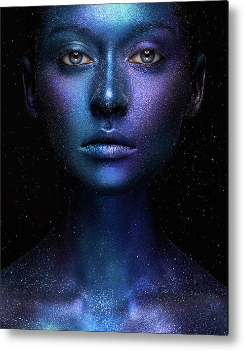 Face Metal Print featuring the photograph Galaxy by Alex Malikov