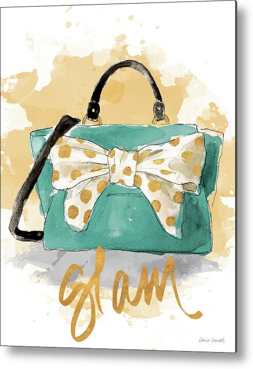 Glam Metal Print featuring the painting Glam Purse by Lanie Loreth