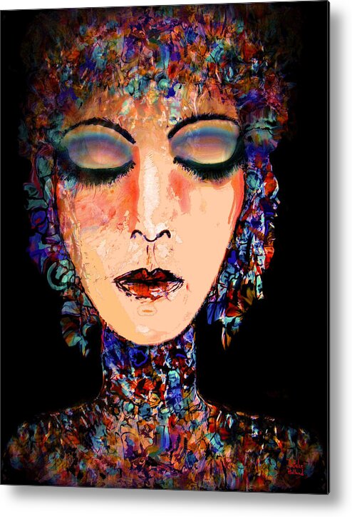 Goddess Metal Print featuring the mixed media Goddess Of Compassion by Natalie Holland