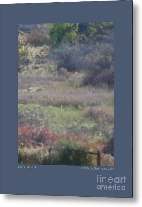 Landscape Metal Print featuring the photograph God's Garden-I by Patricia Overmoyer