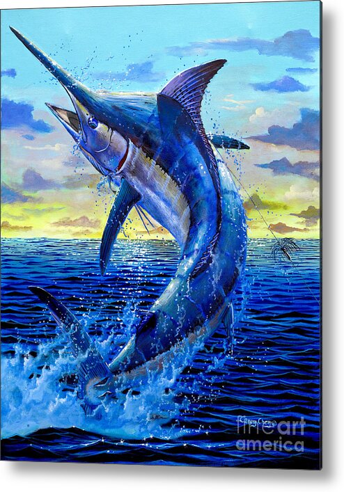 Marlin Metal Print featuring the painting Grander Off007 by Carey Chen
