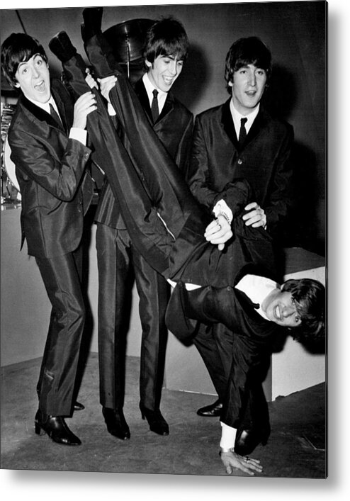 Beatles Metal Print featuring the photograph The Beatles by Retro Images Archive