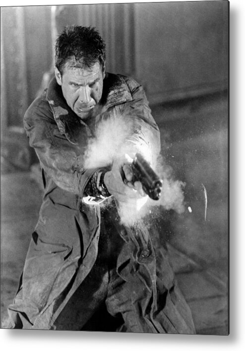 Blade Runner Metal Print featuring the photograph Harrison Ford in Blade Runner by Silver Screen