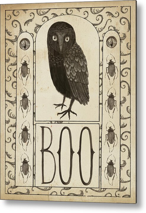 Bird Metal Print featuring the painting Hocus Pocus IIi by Sara Zieve Miller
