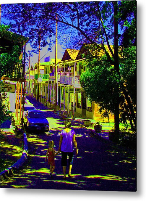 Family Outings Metal Print featuring the digital art Hold My Hand by Joseph Coulombe
