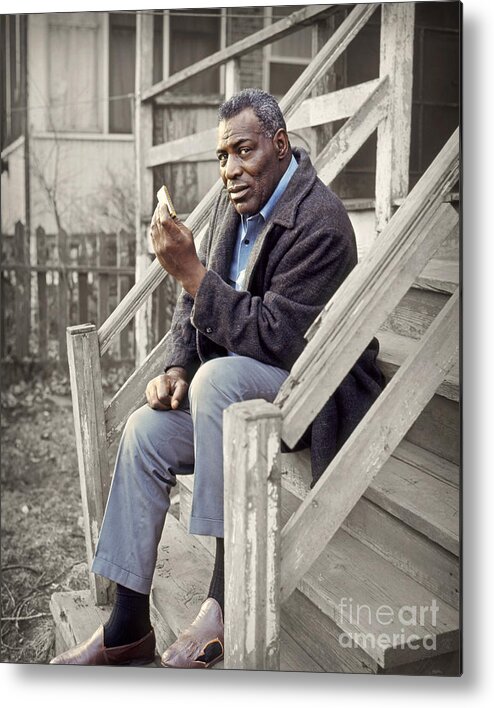 Musician Metal Print featuring the photograph Howlin' Wolf 1969 by Martin Konopacki Restoration