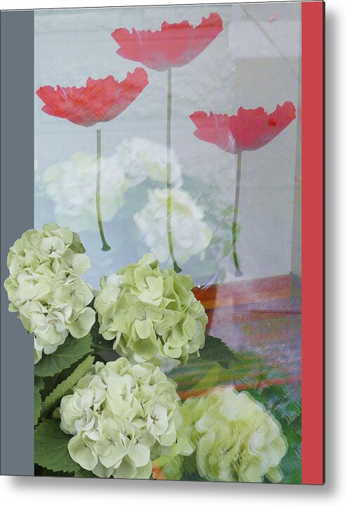 Flowers Metal Print featuring the photograph Hydrangeas by Jessica Levant