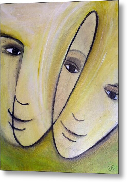 Art Metal Print featuring the painting I by Anna Elkins
