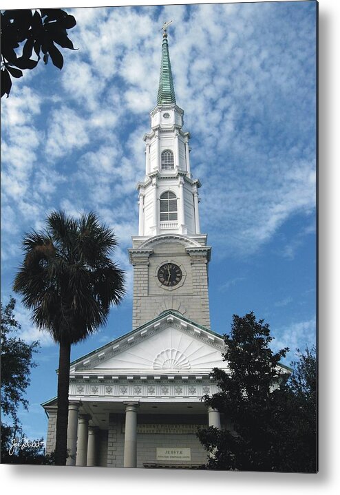 Independent Presbyterian Church Metal Print featuring the photograph Independent Presbyterian Church in Savannah by Joe Duket