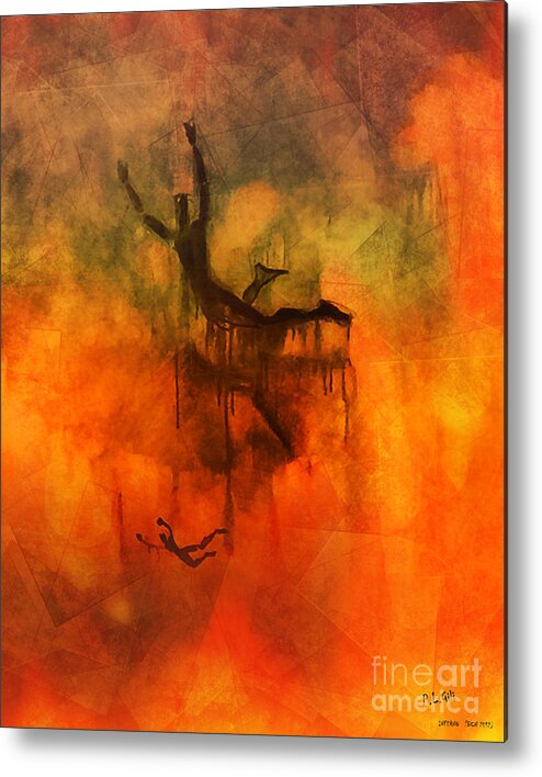 Dante Metal Print featuring the digital art Inferno by Pedro L Gili