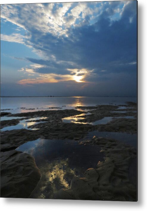 pawleys Island Metal Print featuring the photograph Inlet Shore Sunrise by Deborah Smith