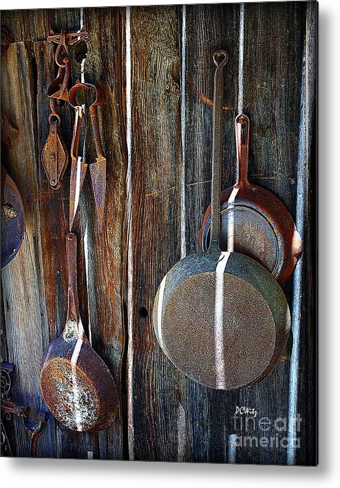 Iron Skillets Metal Print featuring the photograph Iron Skillets by Patrick Witz