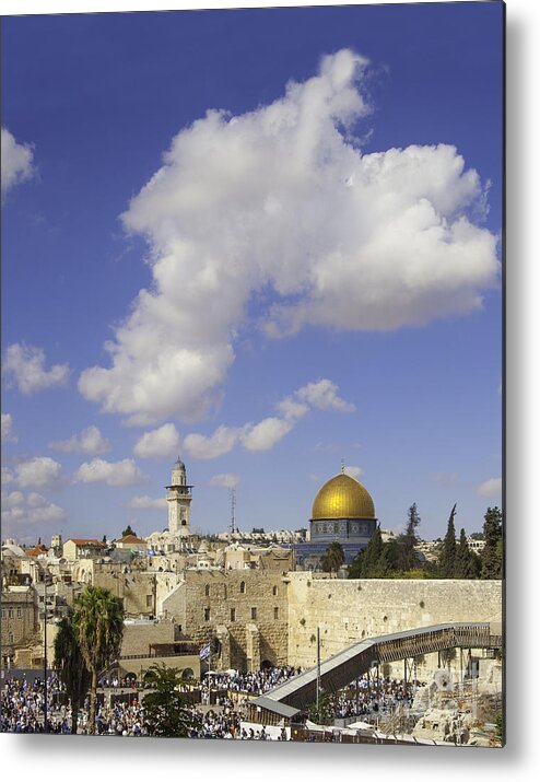 Jerusalem Metal Print featuring the photograph Jerusalem- The western wall by Stella Levi