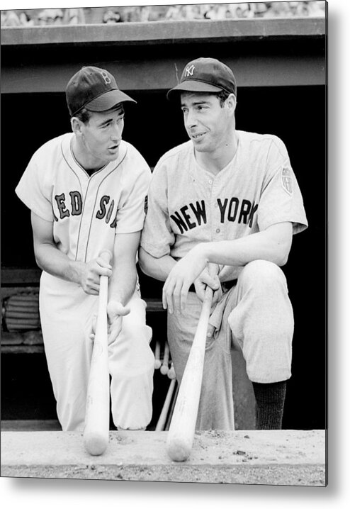 #faatoppicks Metal Print featuring the photograph Joe DiMaggio and Ted Williams by Gianfranco Weiss