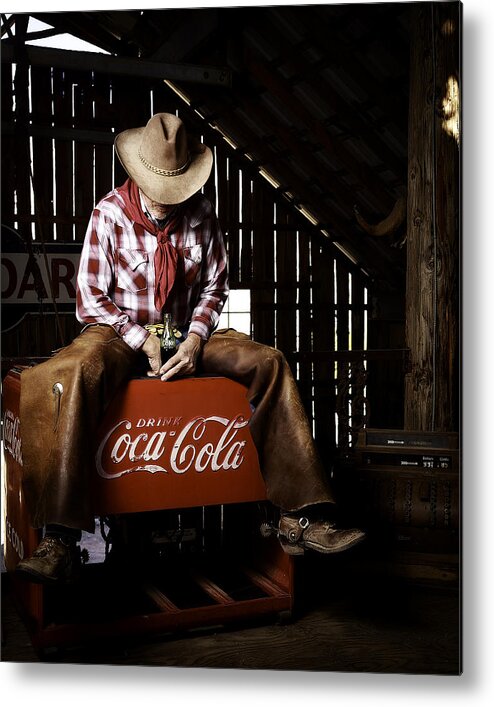 America Metal Print featuring the photograph Just Another Coca-Cola Cowboy 3 by James Sage