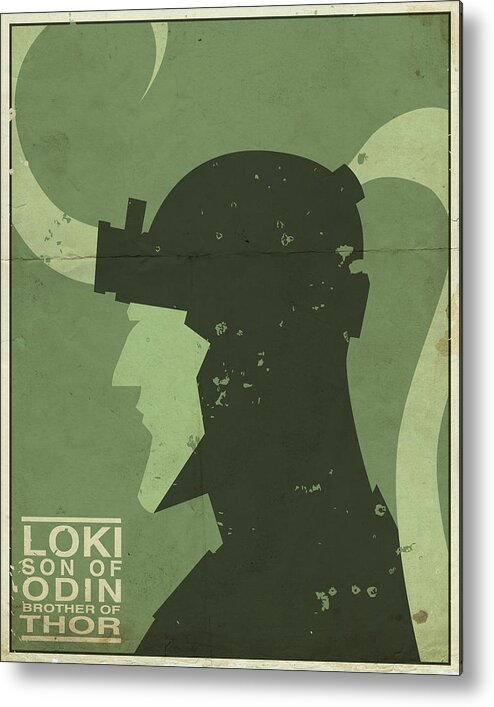 Loki Metal Print featuring the digital art Loki - Son of Odin by Michael Myers