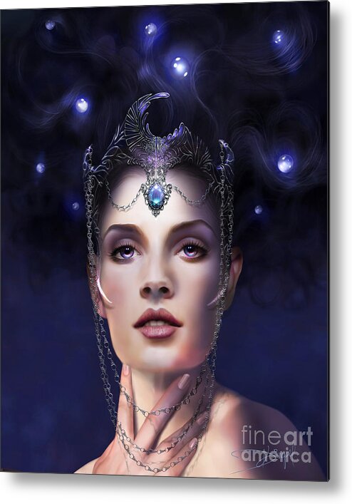 Adult Metal Print featuring the photograph Luna by MGL Meiklejohn Graphics Licensing