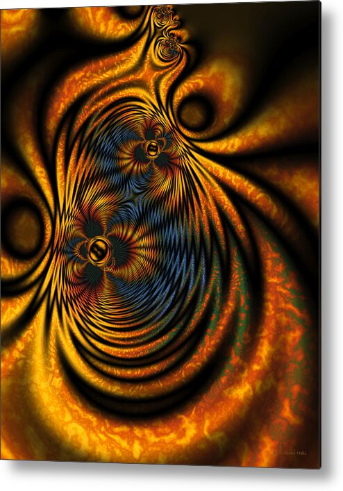 Abstract Metal Print featuring the digital art Maillie's Garden by Judi Suni Hall