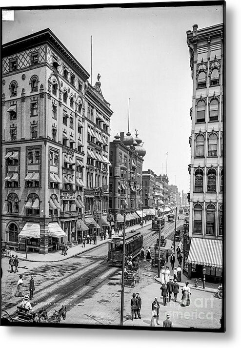 Main Metal Print featuring the photograph Main Street Springfield by Russell Brown