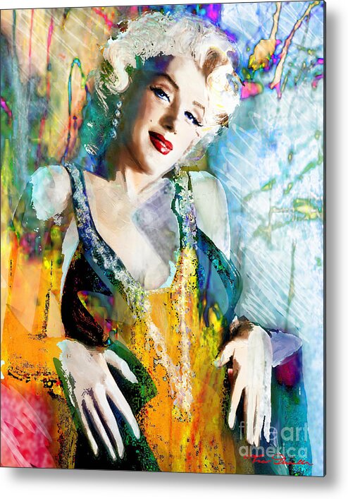 Marilyn Monroe Metal Print featuring the painting Marilyn Monroe 126 e by Theo Danella