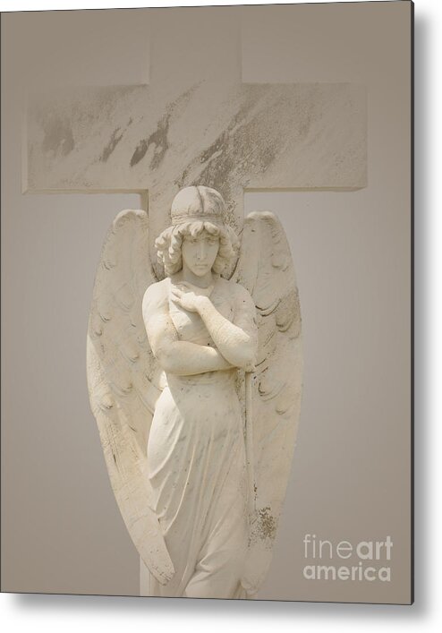 Serenity Metal Print featuring the photograph Misty Pouty Angel by Josephine Cohn