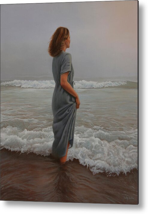 Realism Metal Print featuring the painting Morning Mist by Holly Kallie
