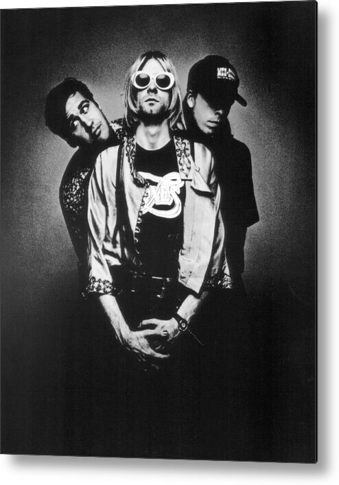 Retro Images Archive Metal Print featuring the photograph Nirvana Band by Retro Images Archive