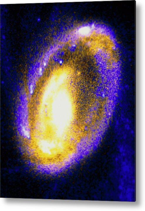 Cartwheel Galaxy Metal Print featuring the photograph Nucleus Of Cartwheel Galaxy With Knots Of Gas by Nasa/esa/stsci/c.struck & P.appleton,iowa State U/ Science Photo Library