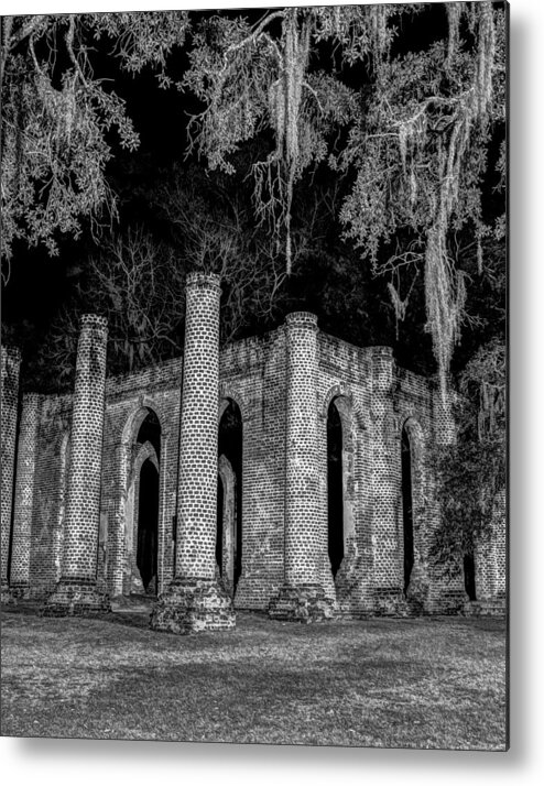 Old Metal Print featuring the photograph Old Sheldon Church by Charles Hite