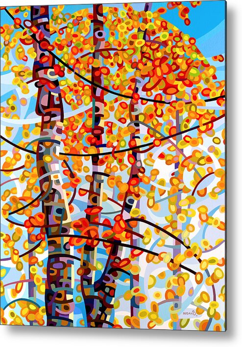 Vertical Metal Print featuring the painting Panoply by Mandy Budan