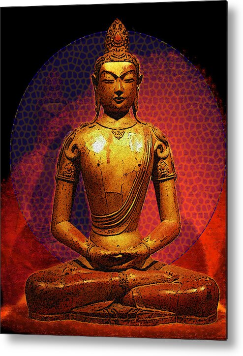 Sitting Buddha Metal Print featuring the photograph Peace Comes from Within by Jessica Levant