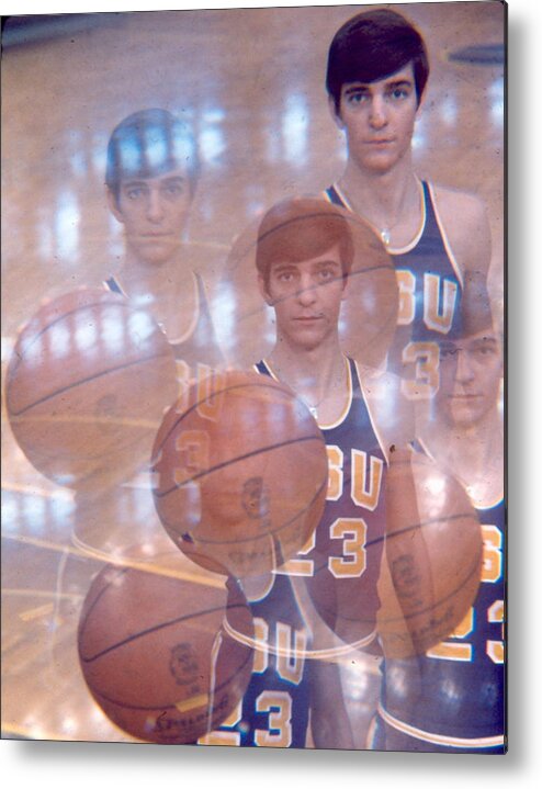 Classic Metal Print featuring the photograph Pete Maravich Kaleidoscope Color 2 by Retro Images Archive