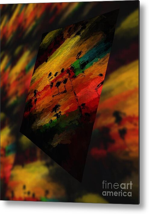 Music Metal Print featuring the digital art Pitch Space 5 by Lon Chaffin