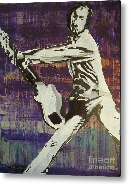 The Who Metal Print featuring the painting Playing Leeds by Stuart Engel