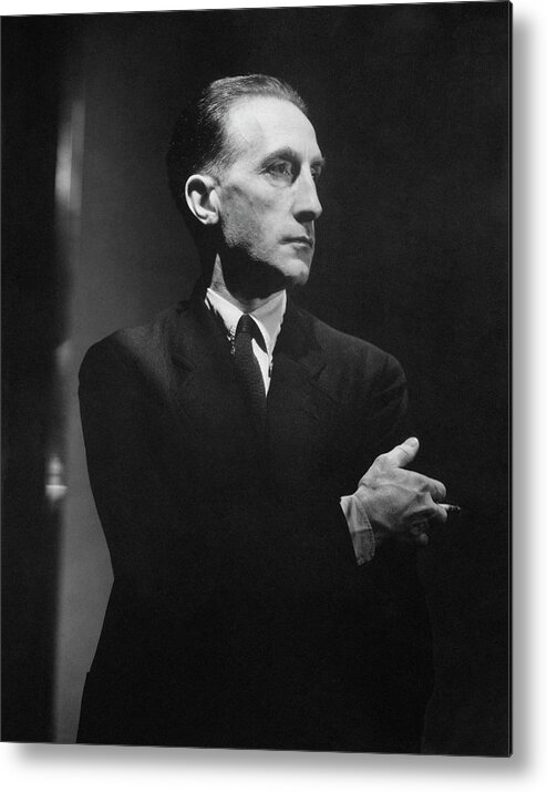 Artist Metal Print featuring the photograph Portrait Of Marcel Duchamp by Lusha Nelson